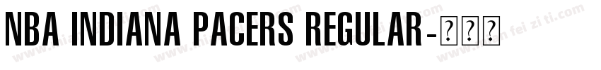 NBA Indiana Pacers Regular字体转换